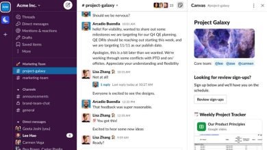 يهدف Slack Canvas إلى تقليل الفوضى ويتيح لك مشاركة المحتوى مع الفريق